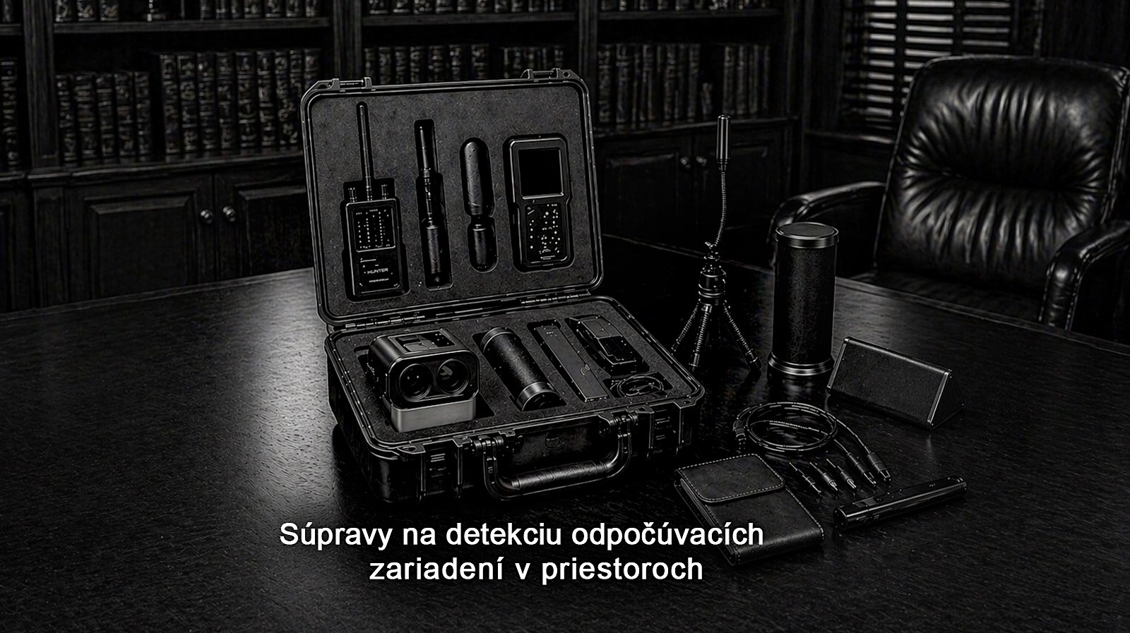 Súpravy na detekciu odpočúvacích zariadení v priestoroch
